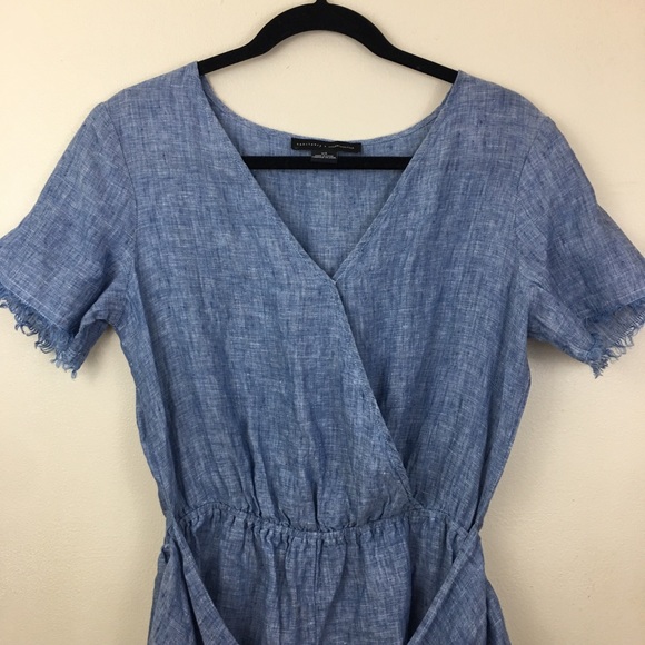 Anthropologie Pants - Anthropologie Sanctuary Linen Chambray Romper XS
